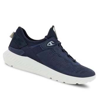 Men's Ecco St.1 Lite Sneakers Navy | Canada 651SGL